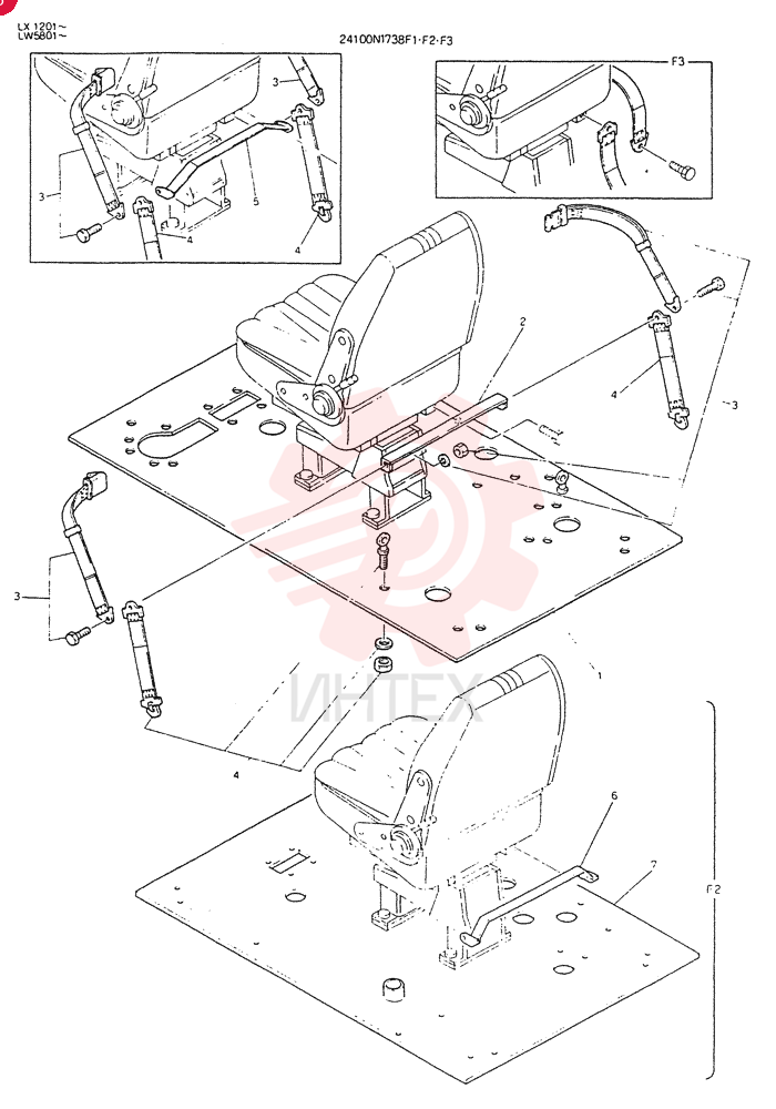 BELT, Serial Range: LX1201--LX1206