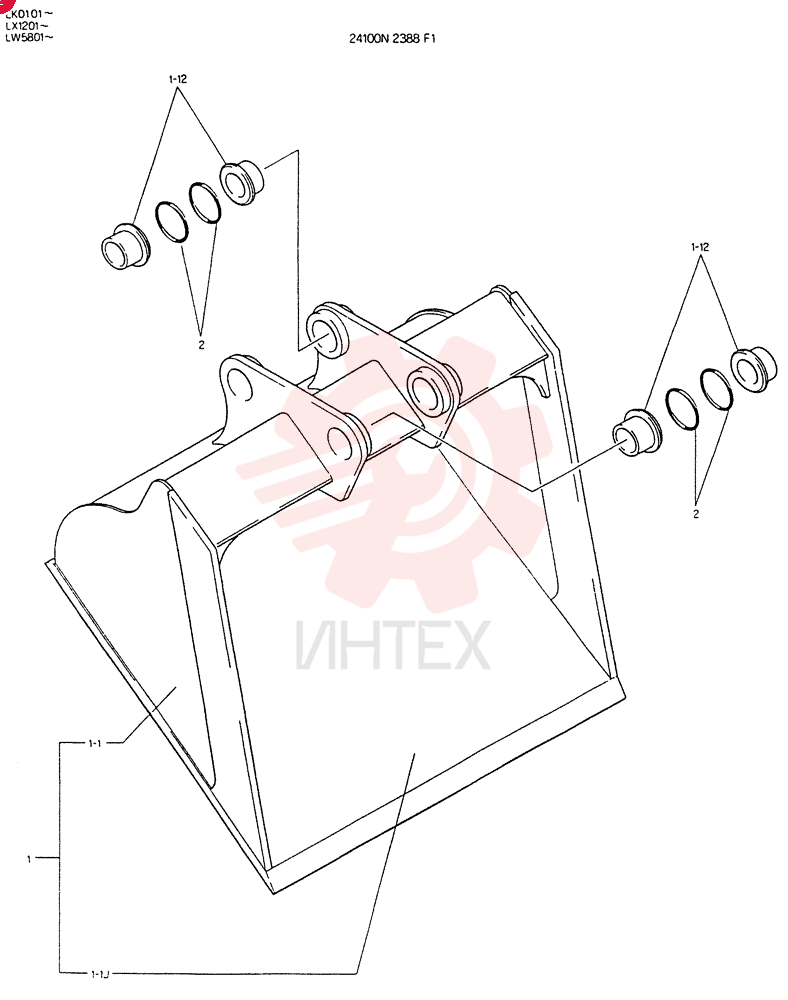BUCKET ASSY 24100N2388F1 (2)