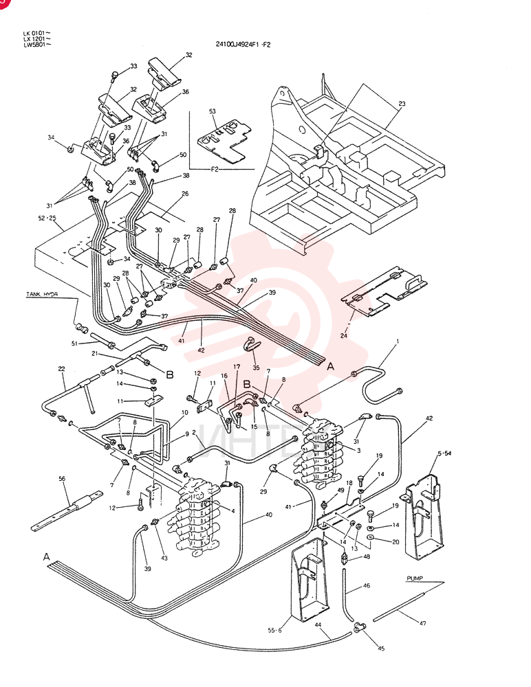 CONTROL ASSY (RING CUT)  LX 1201 to LX 1206 24100J4924F1 (2)