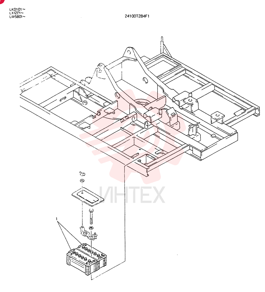 FRAME,UPP, FOR COLD REGIONS 24100T284F1 (2)