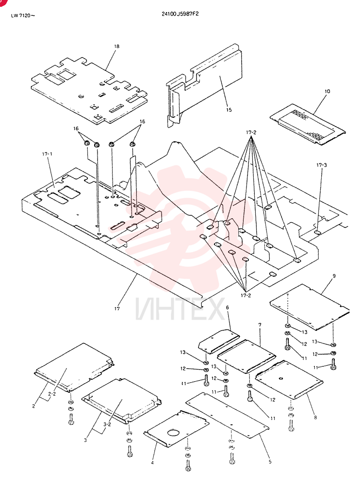 GUARD ASSY REWORK, GUARD ASSY (DOZER) 24100J5987F2 (1)