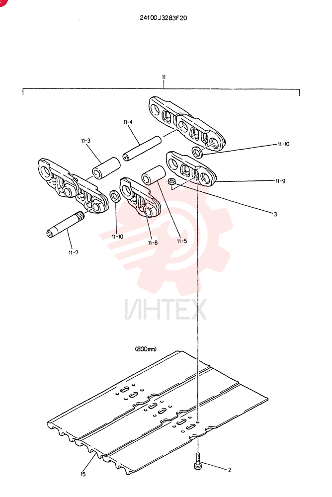 INSTAL, CRAWLER TRACK 24100J3283F20 (1)