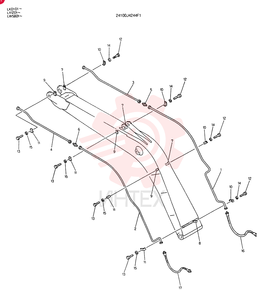 INSTAL, HYDR LINES 24100J4244F1 (1)
