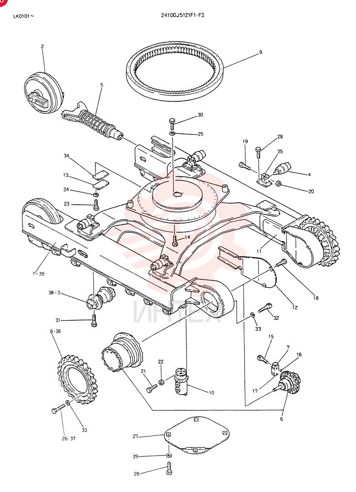 INSTAL, LOW, Serial Range: LK0101-LK0112 24100J5121F1 (2)