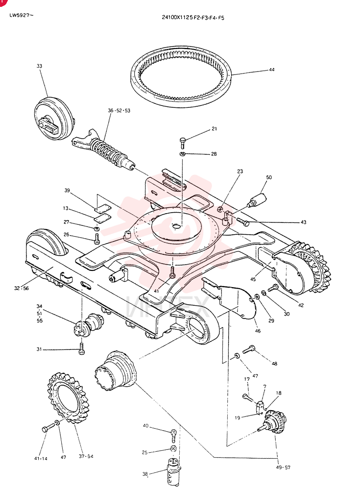 INSTAL,   LOW, Serial Range: LW5927-LW6963 24100X1125F2 (1)