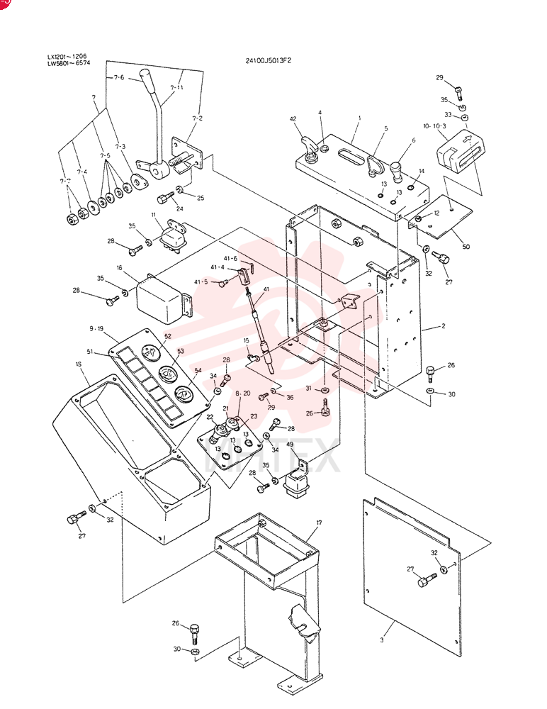 PANEL ASSY, INST (FOR EXPORT) 24100J5013F2 (1)