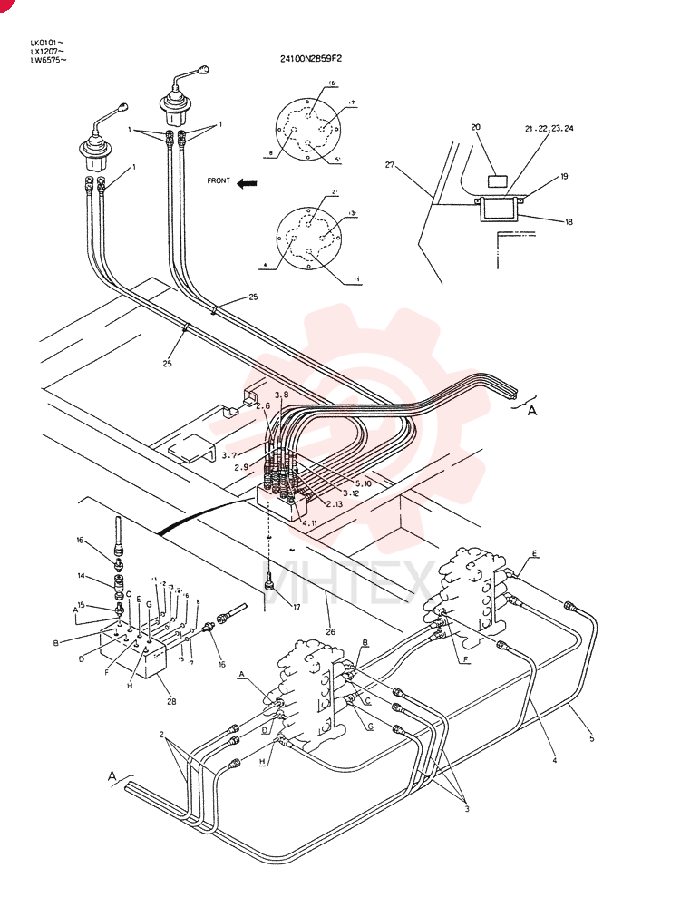 REMOTE CONTROL ASSY (MULTI) 24100N2859F2 (1)