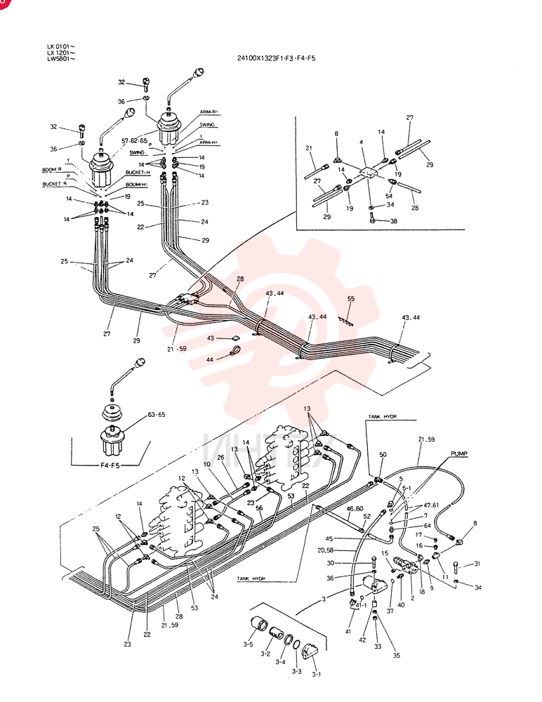 REMOTE-CONTROL, Serial Range: LW5801-LW6411 24100X1323F1 (2)