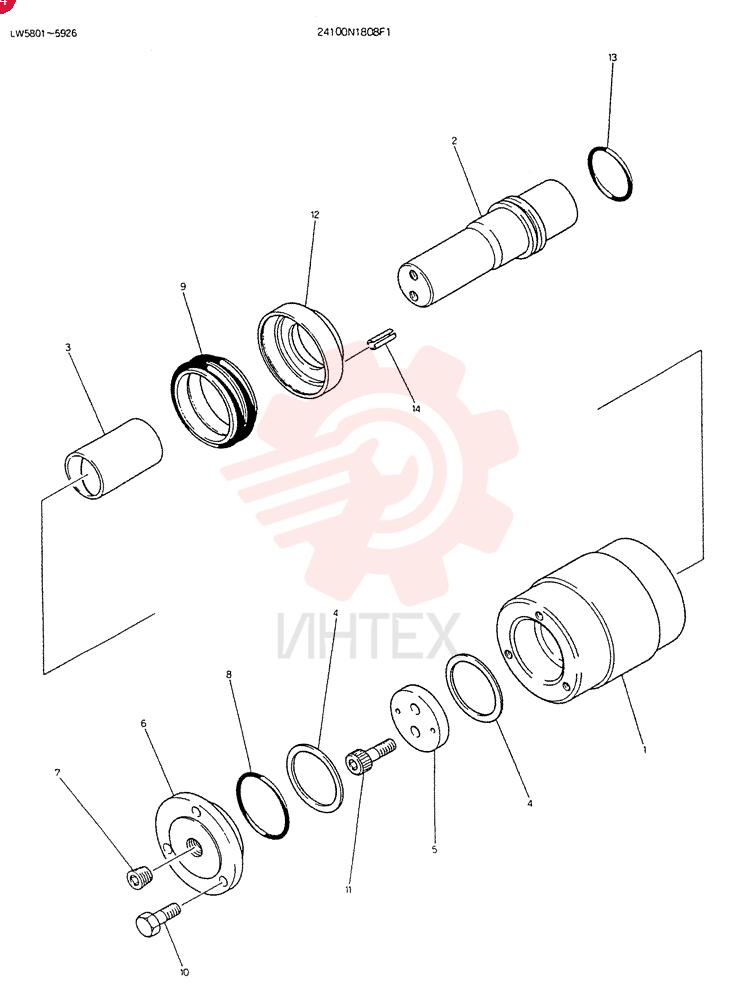 Схема (K904D) - EXCAVATOR ASN LW5801 (1/84-12/03) 24100N1808F1 (2)
