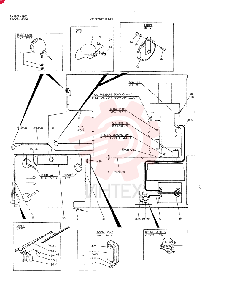 WIRING ASSY, ELEC 24100N2031F1 (1)