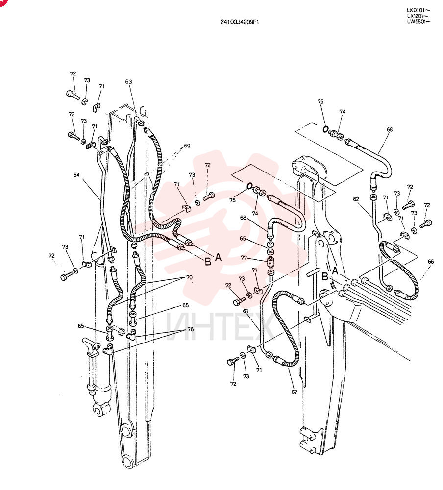 ARM ASSY, TELESCOPIC 24100J4209F1 (1)