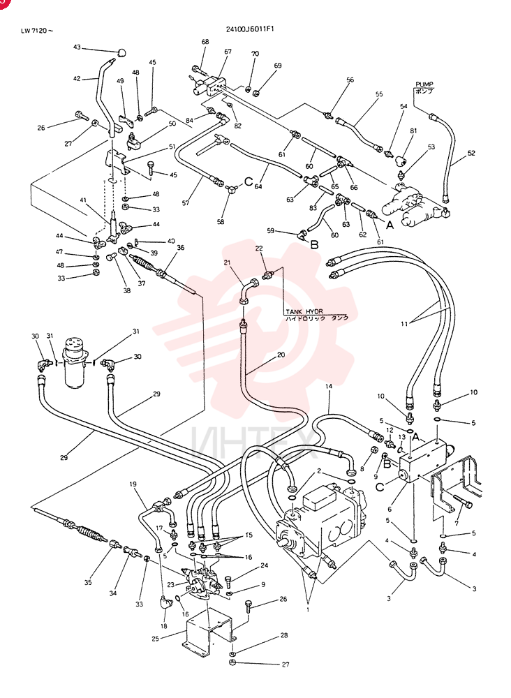 CONTROL ASSY (DOZER) (FOR EXPORT) 24100J6011F1 (2)