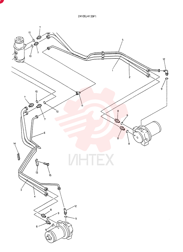 HYDRA LINES LOW (FOR LONG CRAWLER) 24100J4139F1