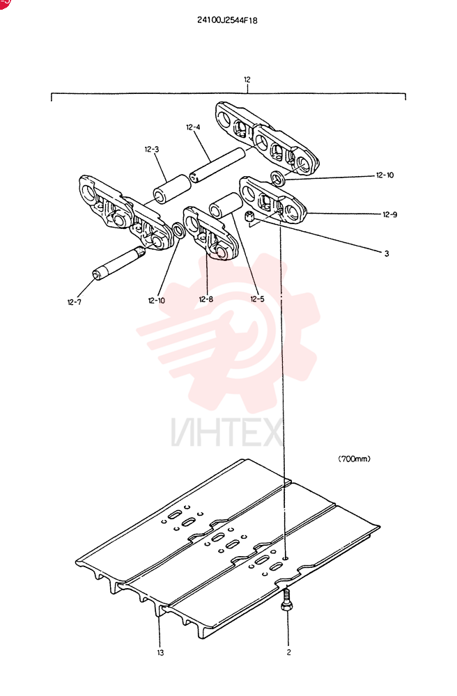 INSTAL, CRAWLER (FOR WET LAND) 24100J2544F18