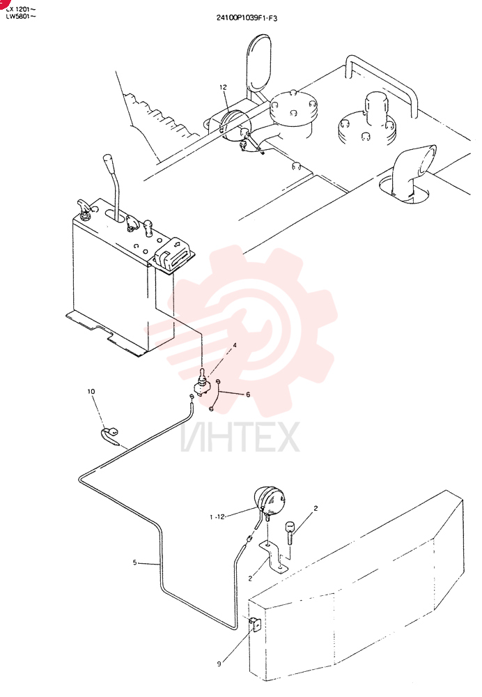 LIGHT, BACK,FOR EXPORT, Serial Range: LX1201-LX1206