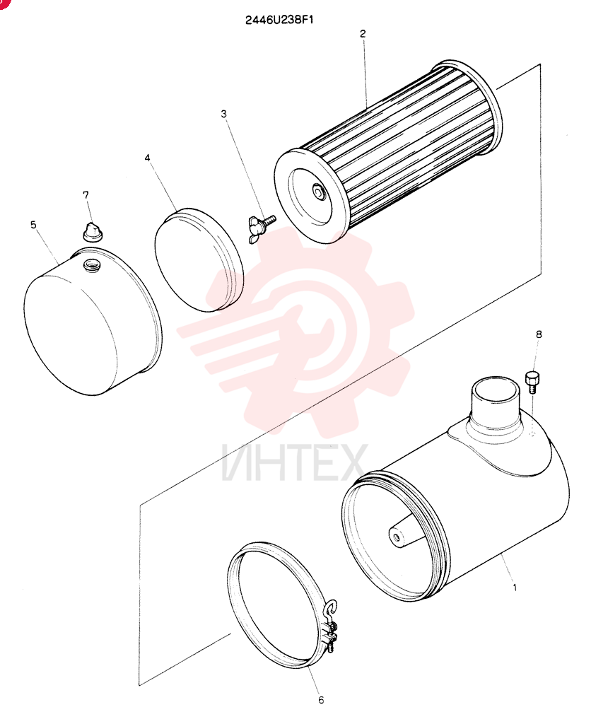 AIR CLEANER 2446U238F1
