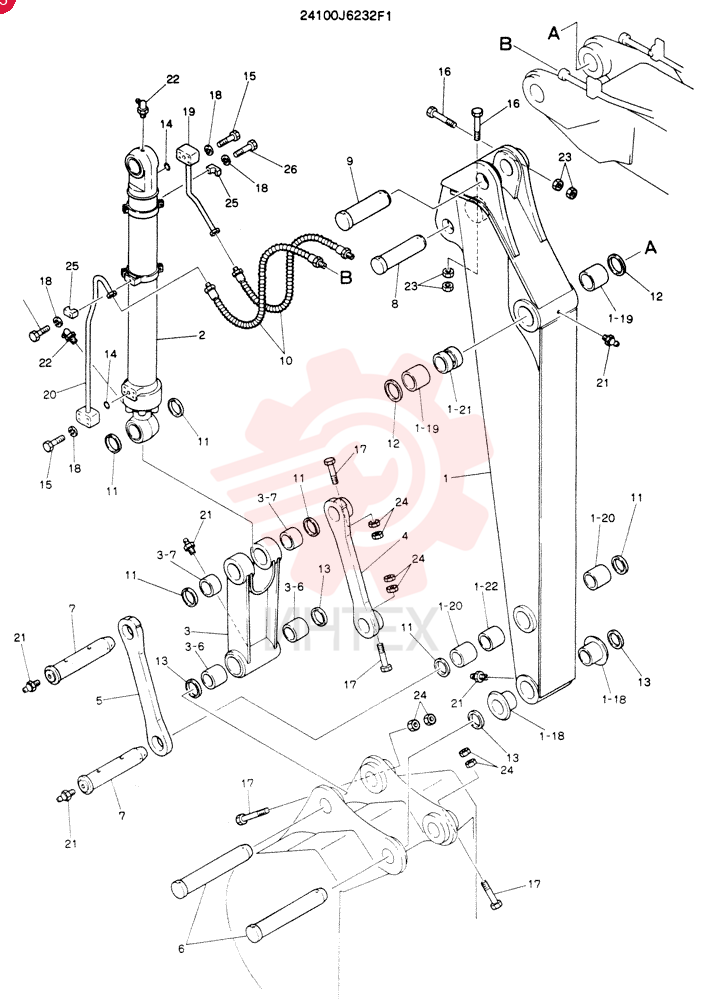 ARM ASSY 24100J6232F1