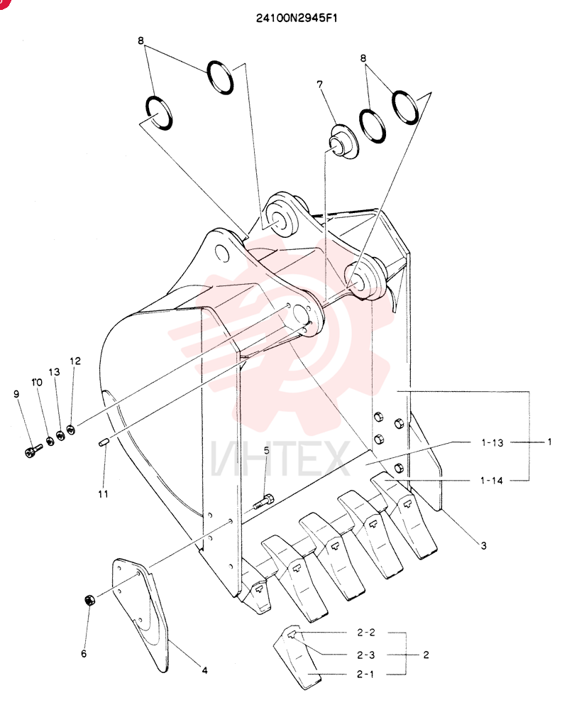 BUCKET ASSY 24100N2945F1