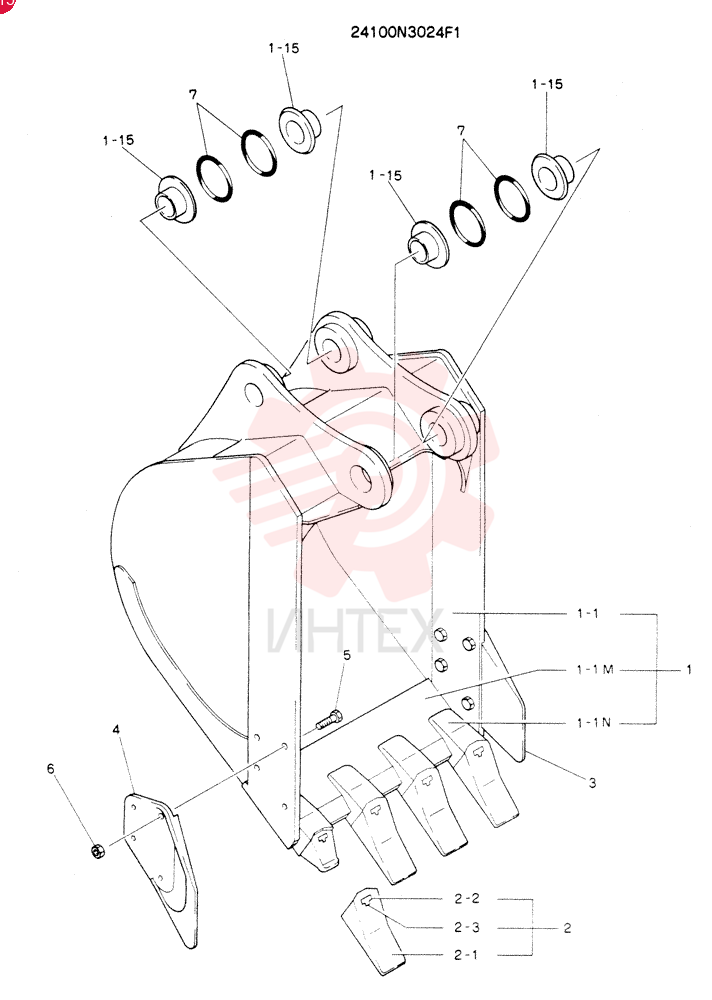 BUCKET ASSY 24100N3024F1