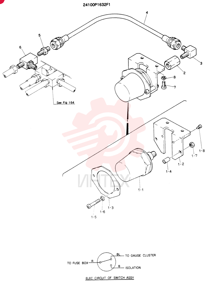 DETECTOR,PRESSURE 24100P1632F1