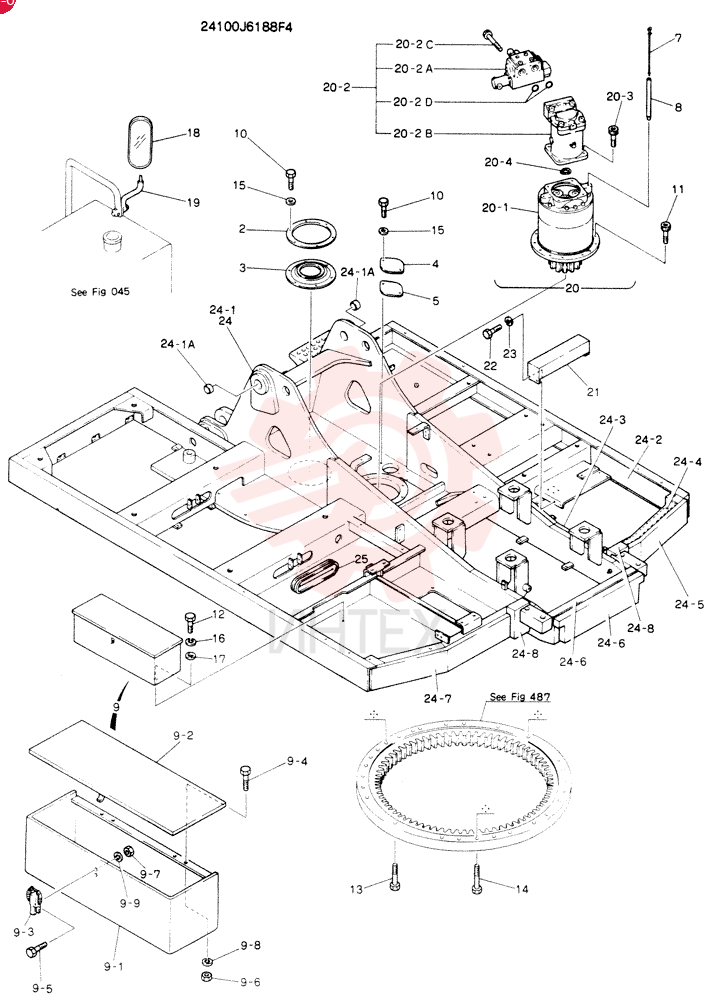 FRAME ASSY.UPP 24100J6188F4