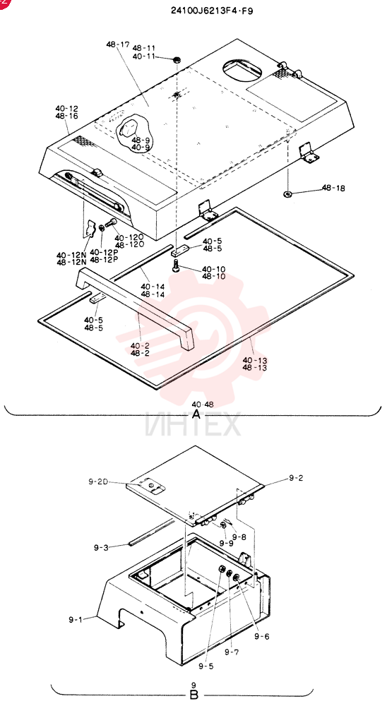 GUARD ASSY, Serial Range: LW7801-LW7840 24100J6213F4 (1)