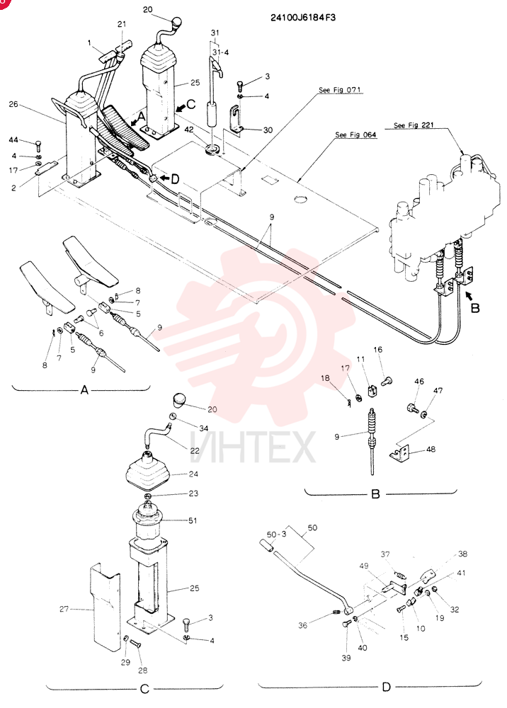 Схема (K904E) - EXCAVATOR ASN LW7801 (1/86-12/03) 24100J6184F3