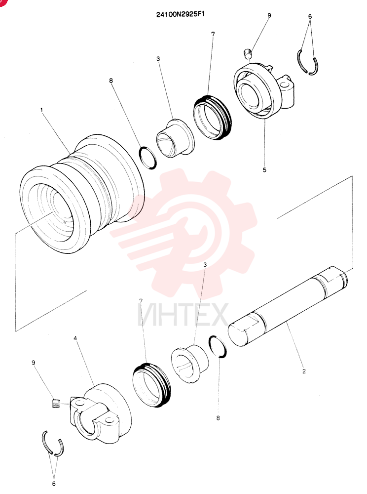TRACK ROLLER 24100N2925F1