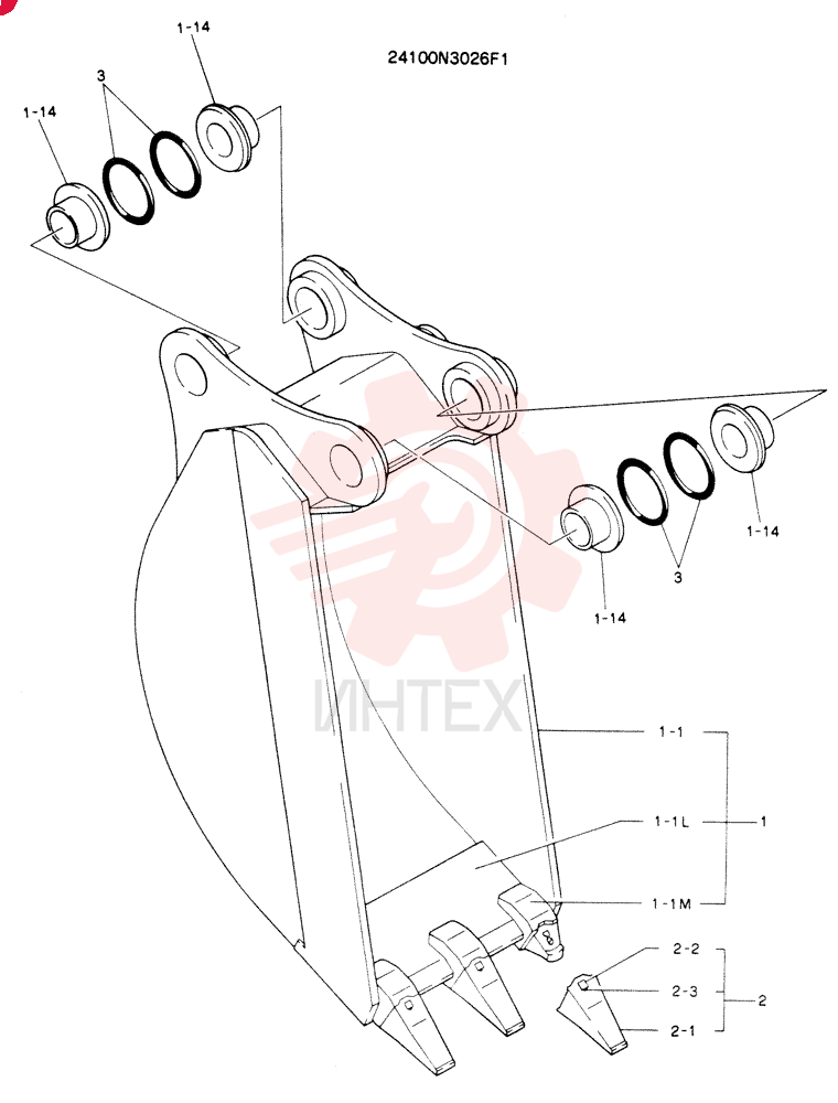 BUCKET ASSY, 0.15M3