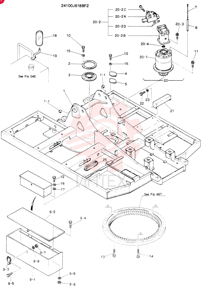 FRAME ASSY,UPP 24100J6188F2