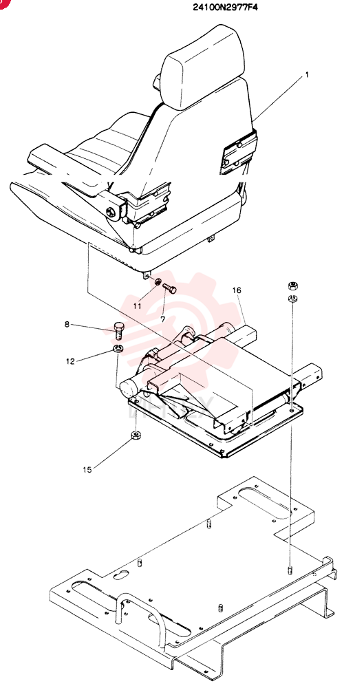 SEAT ASSY 24100N2977F4