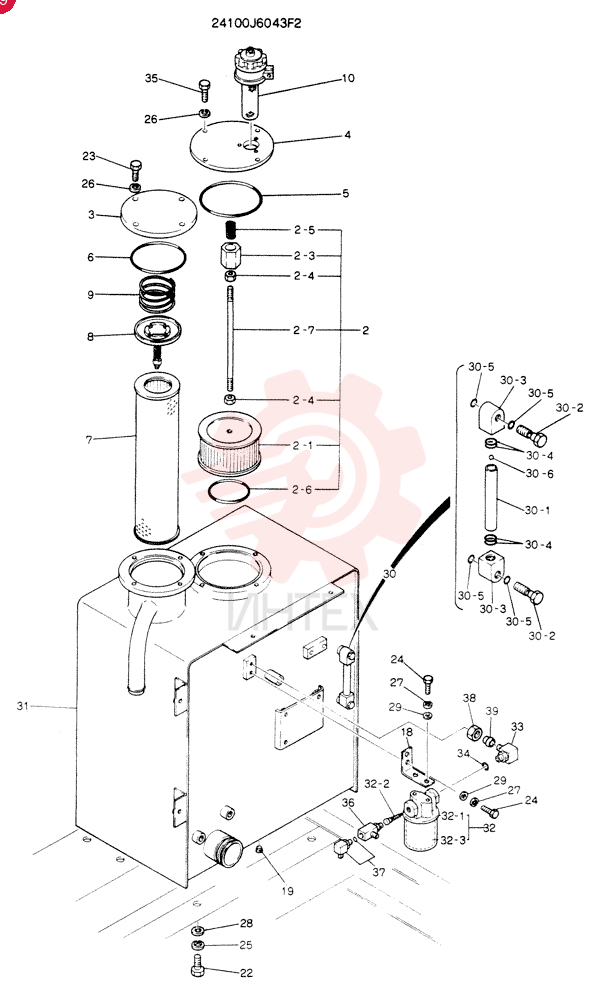 TANK ASSY,HYDR 24100J6043F2