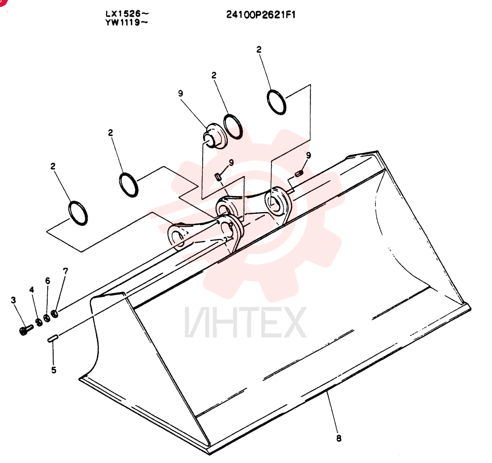 BUCKET ASSY FINISHING 24100P2621F1