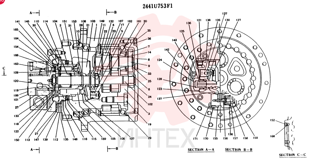 HYDRAULIC MOTOR 2441U753F1