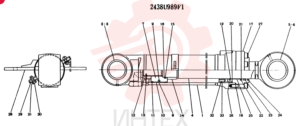 Схема (K904L) - MARK II EXCAVATOR ASN LX1526 (1/88-12/03) 2438U989F1