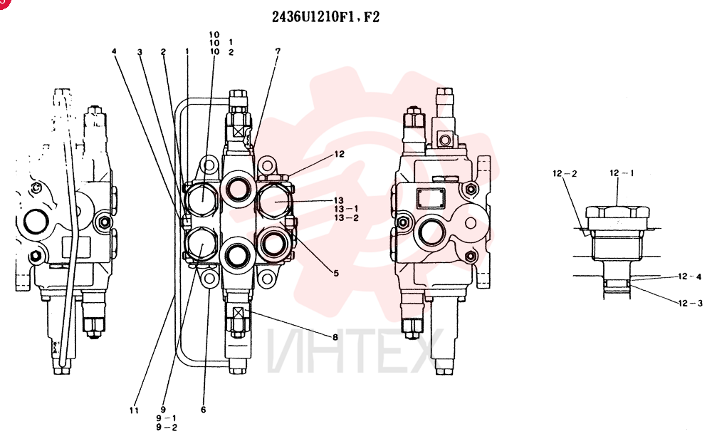 Схема (K904L) - MARK II EXCAVATOR ASN LX1526 (1/88-12/03) 2436U1210F1