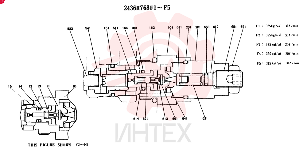 VALVE PRESSURE RELIE 2436R768F1
