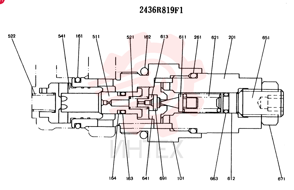 VALVE PRESSURE RELIE 2436R819F1