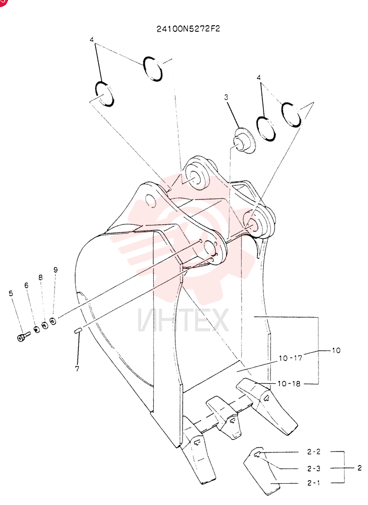 BUCKET ASSY 0.25M3