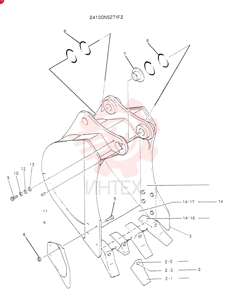 BUCKET ASSY 0.3M3