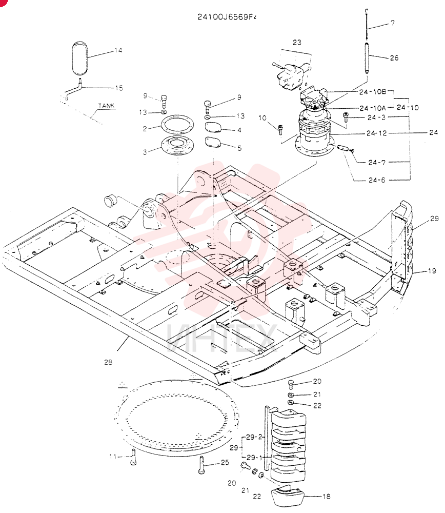 FRAME ASSY, UPP 24100J6569F4