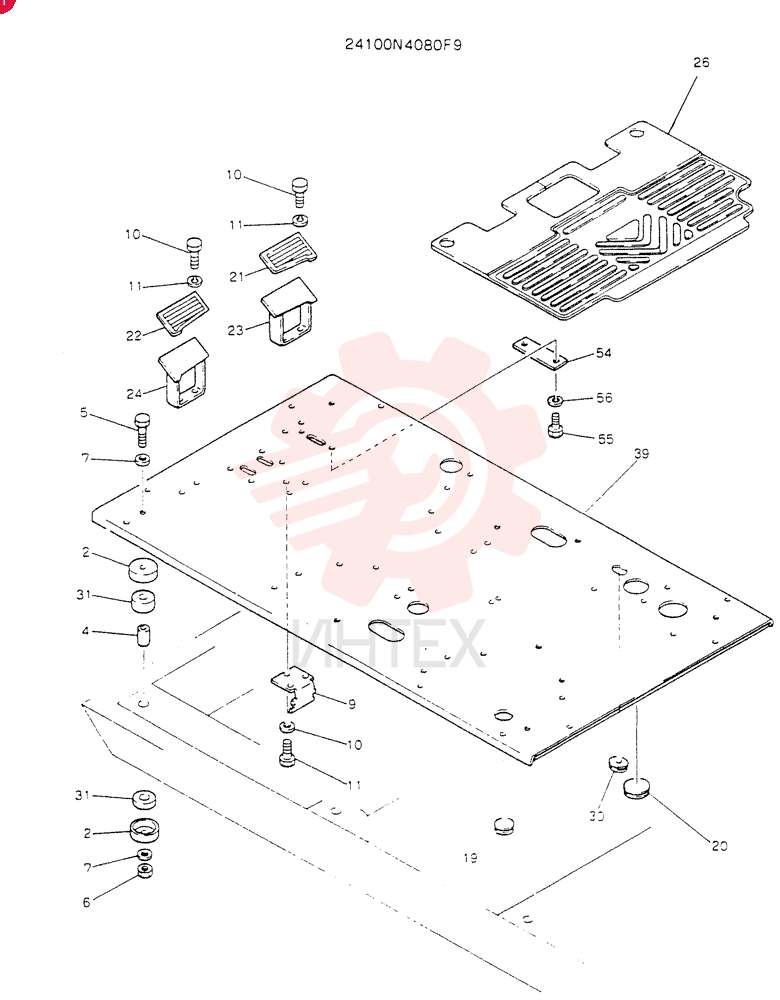 PLATE ASSY, FLOOR 24100N4080F9