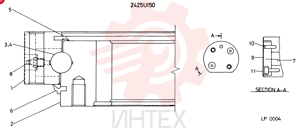 BEARING, CONSISTS OF REF. 1 TO 11