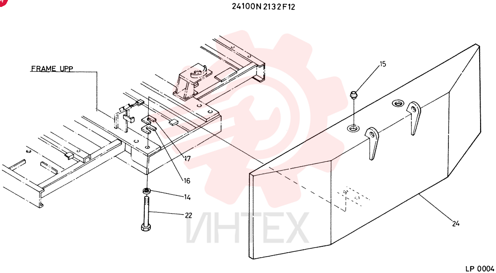 COUNTER-WEIGHT ASSY, CONSISTS OF REF. 14 TO 24