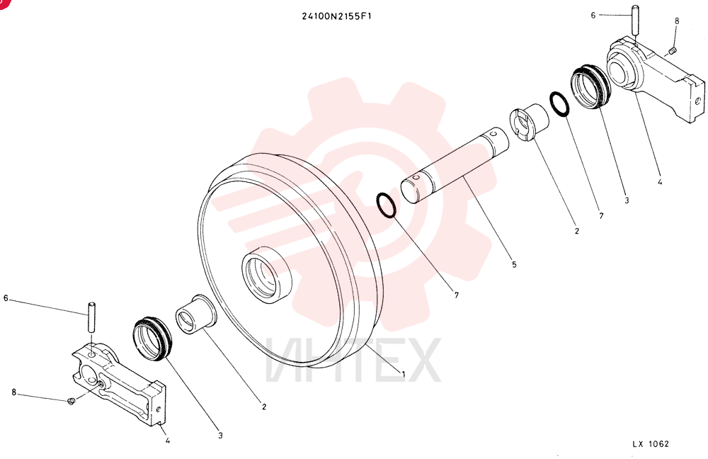 Схема (K905) - EXCAVATOR BTW LP0004 - LP0554 (1/82-12/03) 24100N2155F1