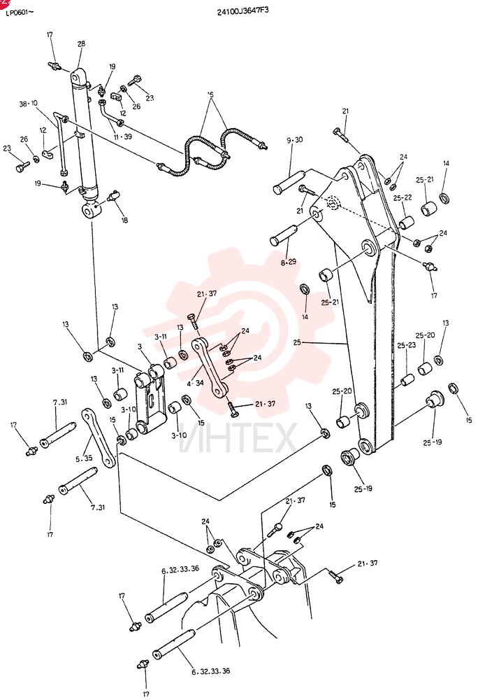 ARM,ASSY 24100J3647F3