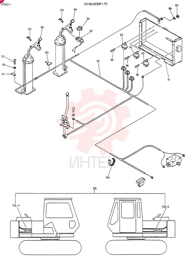CONRTROL ASSY  LP0601, Serial Range: -LP1068 24100J5026F1 (1)