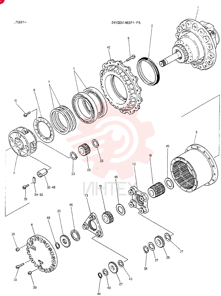 GEAR REDUCTION UNIT 24100X1483F1