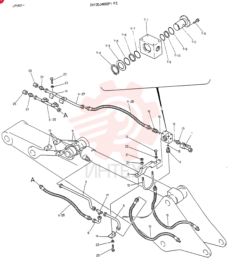 HYDR LINFS, Serial Range: LP0601--LP1134