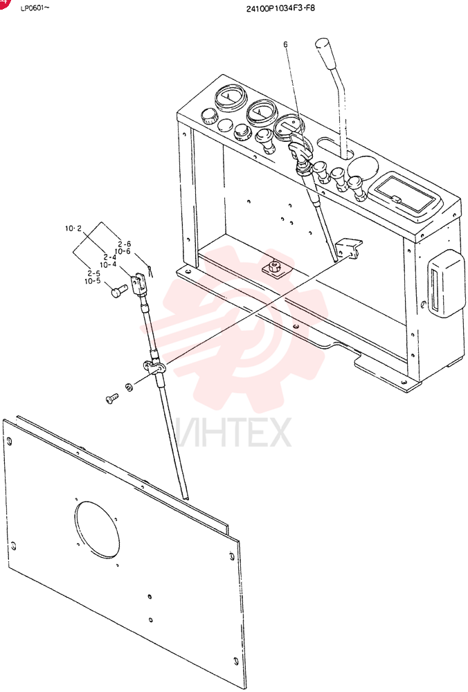PANEL ASSY, INST,-1, Serial Range: LP0601-LP1134